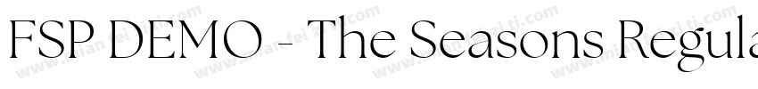 FSP DEMO - The Seasons Regular字体转换